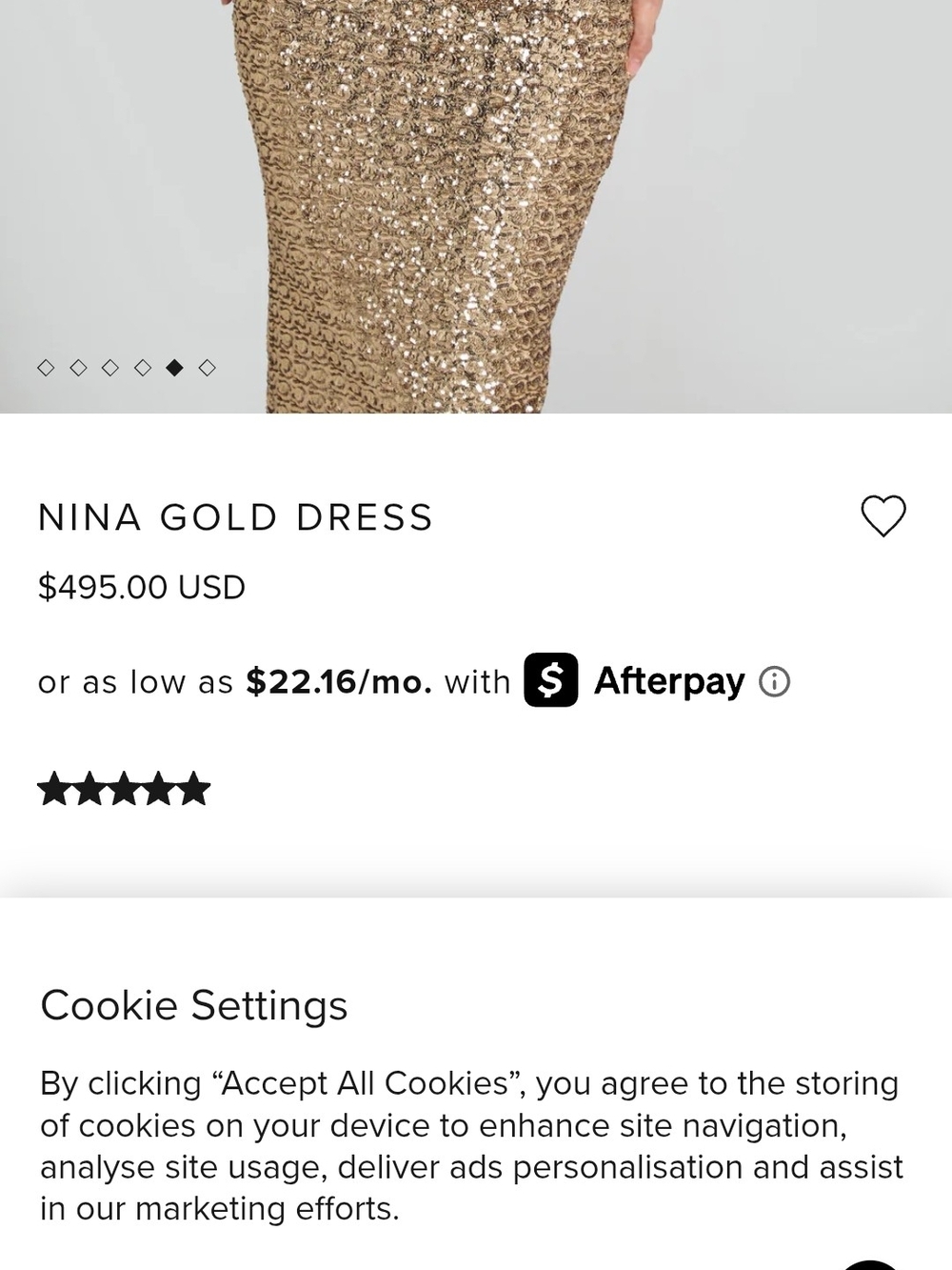 NADINE MERABI Nina Dress NWT Gold Sequin Sweetheart Midi Dress - Picture 6 of 8